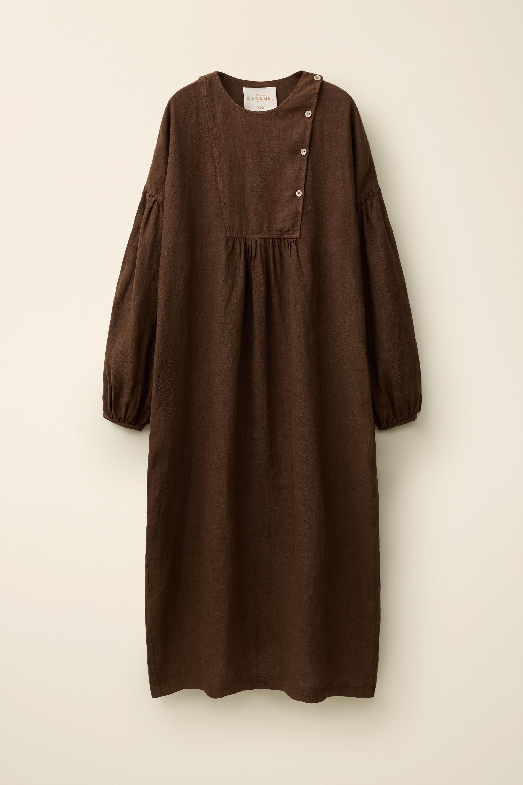 100% LINEN DRESS CREATED BY CARAMEL LONDON X ZARA